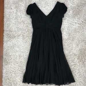 Black chiffon dress